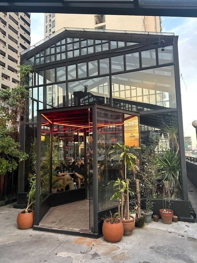Seltsam glass house exterior on the rooftop of Gervacia Hotel in Makati